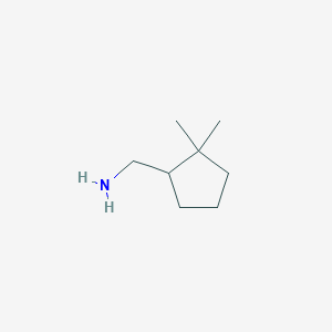 molecular formula C8H17N B3115882 (2,2-Dimethylcyclopentyl)methanamine CAS No. 212382-59-7