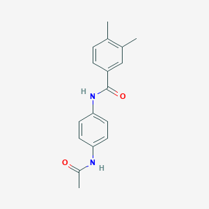 molecular formula C17H18N2O2 B311590 N-[4-(acetylamino)phenyl]-3,4-dimethylbenzamide 