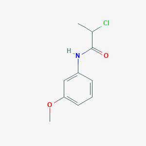 molecular formula C10H12ClNO2 B3115934 2-chloro-N-(3-methoxyphenyl)propanamide CAS No. 21262-11-3