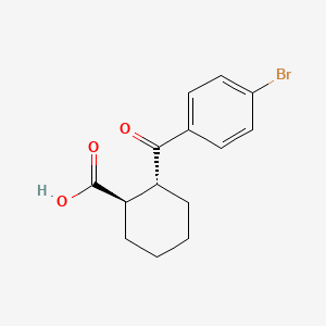 molecular formula C14H15BrO3 B3115949 TRANS-2-(4-BROMOBENZOYL)-1-CYCLOHEXANE-CARBOXYLIC ACID, 98 CAS No. 212757-09-0