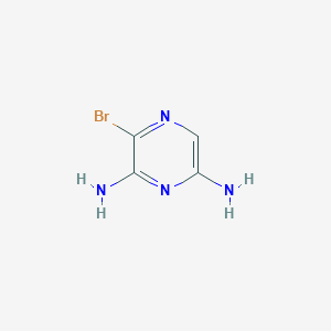 molecular formula C4H5BrN4 B3115953 3-bromopyrazine-2,6-diamine CAS No. 212779-25-4
