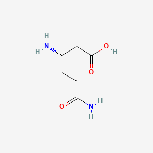 molecular formula C6H12N2O3 B3116006 (S)-3,6-Diamino-6-oxohexanoic acid CAS No. 213487-90-2