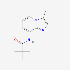 molecular formula C14H19N3O B3116132 N-(2,3-Dimethylimidazo[1,2-a]pyridin-8-yl)pivalamide CAS No. 214194-14-6