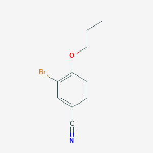 molecular formula C10H10BrNO B3116146 3-Bromo-4-propoxybenzonitrile CAS No. 21422-52-6
