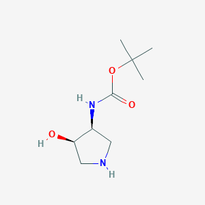 B3116212 Tert-butyl N-[(3S,4R)-4-hydroxypyrrolidin-3-yl]carbamate CAS No. 214629-34-2