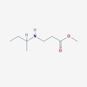 molecular formula C8H17NO2 B3116265 Methyl 3-(sec-butylamino)propanoate CAS No. 21539-54-8