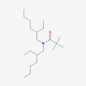 molecular formula C21H43NO B3116272 N,N-bis(2-ethylhexyl)-2,2-dimethylpropanamide CAS No. 215394-03-9