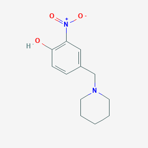 2-Nitro-4-piperidinomethyl-phenol