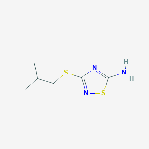 3-Isobutylsulfanyl-[1,2,4]thiadiazol-5-ylamine