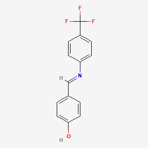 4-[(1E)-{[4-(trifluoromethyl)phenyl]imino}methyl]phenol
