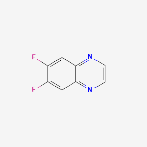 molecular formula C8H4F2N2 B3116332 6,7-Difluoroquinoxaline CAS No. 215734-58-0