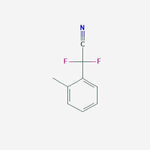 molecular formula C9H7F2N B3116365 2,2-Difluoro-2-(2-methylphenyl)acetonitrile CAS No. 215859-27-1