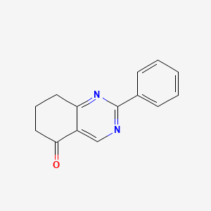 molecular formula C14H12N2O B3116389 2-phenyl-7,8-dihydroquinazolin-5(6H)-one CAS No. 21599-31-5