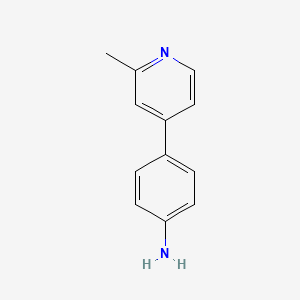 molecular formula C12H12N2 B3116396 4-(2-Methylpyridin-4-yl)benzenamine CAS No. 216059-91-5