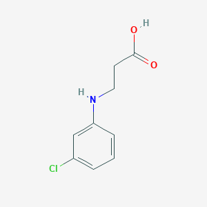 molecular formula C9H10ClNO2 B3116409 3-((3-氯苯基)氨基)丙酸 CAS No. 21617-14-1
