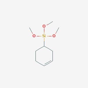molecular formula C9H18O3Si B3116417 3-Cyclohexenyltrimethoxysilane CAS No. 21619-76-1