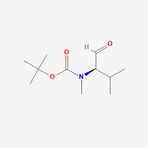 molecular formula C11H21NO3 B3116434 (R)-tert-butyl methyl(3-methyl-1-oxobutan-2-yl)carbamate CAS No. 2165540-24-7