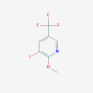 molecular formula C7H5F3INO B3116477 2-Methoxy-3-iodo-5-(trifluoromethyl)pyridine CAS No. 216765-93-4