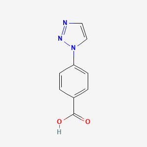 molecular formula C9H7N3O2 B3116488 4-(1H-1,2,3-triazol-1-yl)benzoic acid CAS No. 216959-87-4