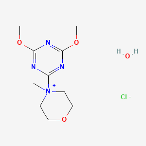 molecular formula C10H19ClN4O4 B3116504 4-(4,6-dimethoxy[1.3.5]triazin-2-yl)-4-methylmorpholinium chloride hydrate CAS No. 2170798-10-2