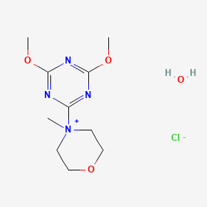 molecular formula C10H19ClN4O4 B3116504 4-(4,6-Dimethoxy-1,3,5-triazin-2-yl)-4-methylmorpholinium chloride hydrate CAS No. 2170798-10-2