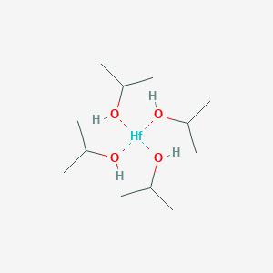 molecular formula C12H32HfO4 B3116514 Hafnium,propan-2-ol CAS No. 2171-99-5