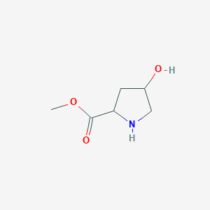 molecular formula C6H11NO3 B3116521 Methyl 4-hydroxypyrrolidine-2-carboxylate CAS No. 217184-95-7
