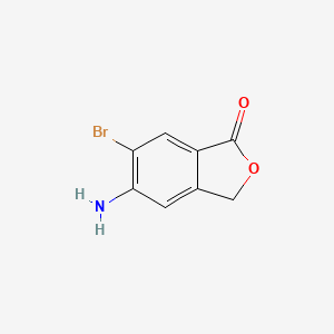 molecular formula C8H6BrNO2 B3116522 5-Amino-6-bromo-1(3H)-isobenzofuranone CAS No. 217196-49-1