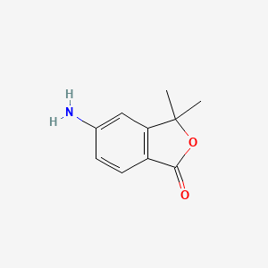molecular formula C10H11NO2 B3116525 5-氨基-3,3-二甲基异苯并呋喃-1(3H)-酮 CAS No. 217196-57-1