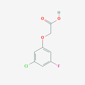 molecular formula C8H6ClFO3 B3116529 2-(3-氯-5-氟苯氧基)乙酸 CAS No. 2172066-67-8