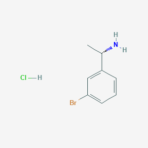 molecular formula C8H11BrClN B3116531 (S)-1-(3-bromophenyl)ethanamine hydrochloride CAS No. 2172274-44-9