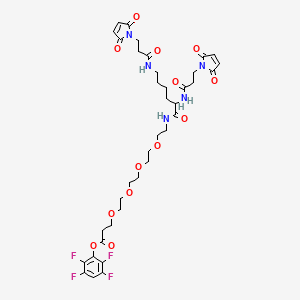 molecular formula C37H45F4N5O13 B3116533 Bis-Mal-Lysine-PEG4-TFP ester CAS No. 2173083-46-8