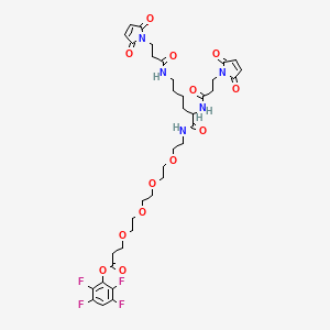 molecular formula C37H45F4N5O13 B3116533 Bis-Mal-Lysine-PEG4-TFPester CAS No. 2173083-46-8