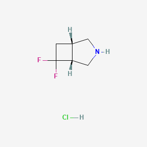 molecular formula C6H10ClF2N B3116589 Cis-6,6-Difluoro-3-Azabicyclo[3.2.0]Heptane Hydrochloride CAS No. 2177263-11-3