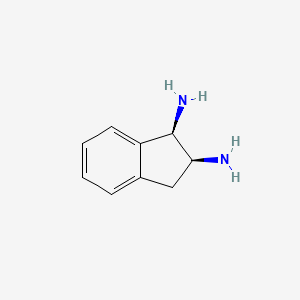 molecular formula C9H12N2 B3116602 (1R,2S)-2,3-Dihydro-1H-indene-1,2-diamine CAS No. 218151-57-6
