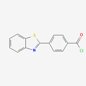 molecular formula C14H8ClNOS B3116614 4-(1,3-Benzothiazol-2-YL)benzoyl chloride CAS No. 2182-79-8