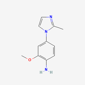 2-Methoxy-4-(2-methylimidazol-1-yl)aniline