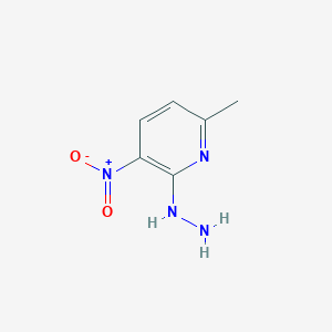 molecular formula C6H8N4O2 B3116694 2-hydrazinyl-6-methyl-3-nitropyridine CAS No. 21901-30-4