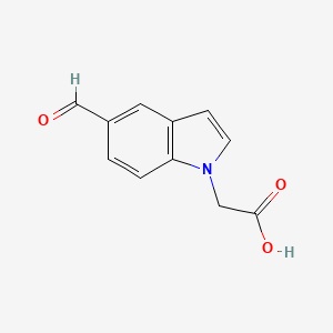2-(5-formyl-1H-indol-1-yl)acetic acid