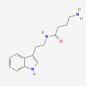 4-amino-N-[2-(1H-indol-3-yl)ethyl]butanamide