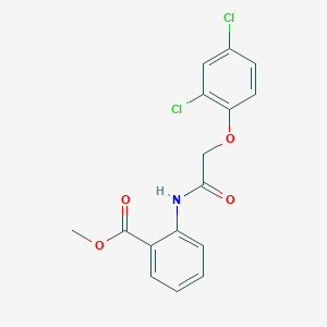 molecular formula C16H13Cl2NO4 B311677 methyl 2-[2-(2,4-dichlorophenoxy)acetamido]benzoate 