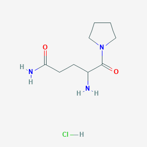 4-Amino-5-oxo-5-pyrrolidin-1-ylpentanamide hydrochloride