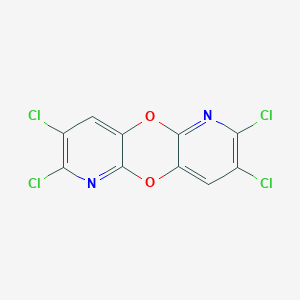 molecular formula C10H2Cl4N2O2 B031168 5,6,12,13-Tetrachloro-2,9-dioxa-4,11-diazatricyclo[8.4.0.03,8]tetradeca-1(14),3,5,7,10,12-hexaene CAS No. 59023-23-3