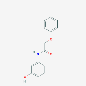 molecular formula C15H15NO3 B311680 N-(3-hydroxyphenyl)-2-(4-methylphenoxy)acetamide 