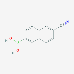 molecular formula C11H8BNO2 B3116919 (6-Cyanonaphthalen-2-yl)boronic acid CAS No. 220299-56-9