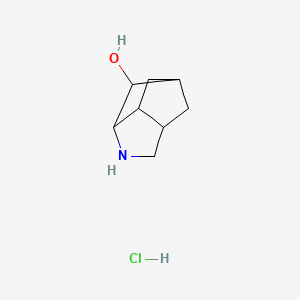 4-Azatricyclo[4.2.1.0~3,7~]nonan-2-ol hydrochloride