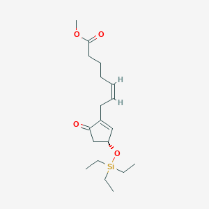 (R,Z)-Methyl 7-(5-oxo-3-((triethylsilyl)oxy)cyclopent-1-en-1-yl)hept-5-enoate