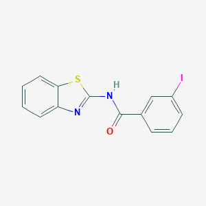 molecular formula C14H9IN2OS B311695 N-(1,3-benzothiazol-2-yl)-3-iodobenzamide 