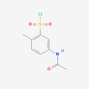 molecular formula C9H10ClNO3S B031170 5-乙酰氨基-2-甲基苯磺酰氯 CAS No. 13632-07-0