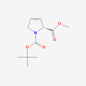 B3117013 (R)-1-tert-butyl 2-methyl 1H-pyrrole-1,2(2H,5H)-dicarboxylate CAS No. 220652-51-7